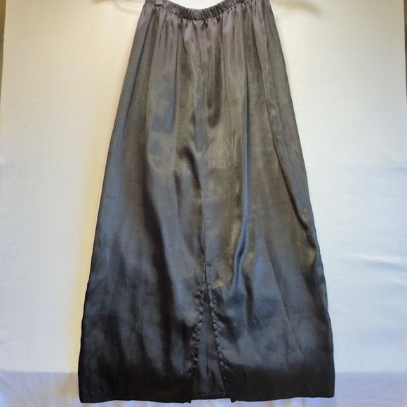 Vintage Black Skirt with Lace Panels Size Medium Made in USA - Picture 2 of 7